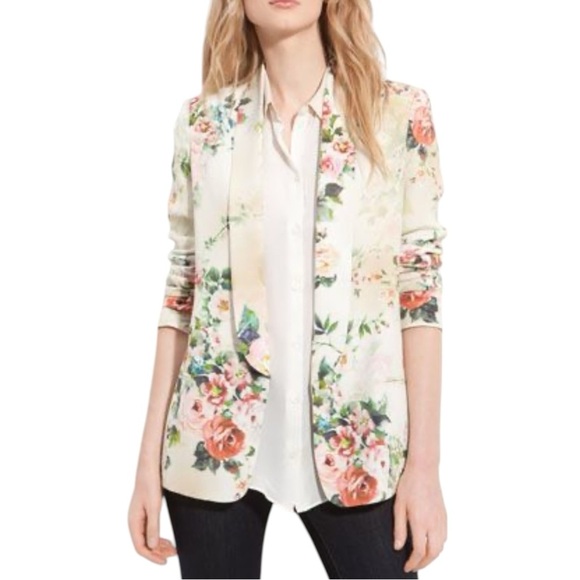 Truth and Pride Silk Floral Blazer - Picture 1 of 8